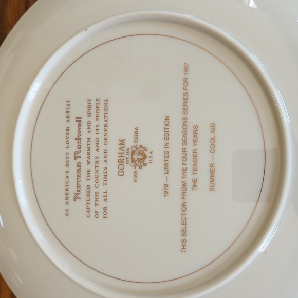 1978 Norman Rockwell fine China four seasons - Picture 5 of 9